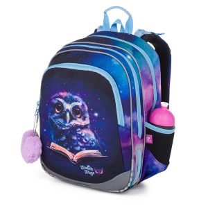 Topgal ergonomikus iskolatáska hátizsák ELLY – Midnight Owl