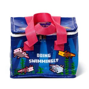 Minecraft hűtőtáska, uzsonnás táska – Axolotl