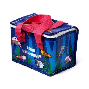 Minecraft hűtőtáska, uzsonnás táska – Axolotl