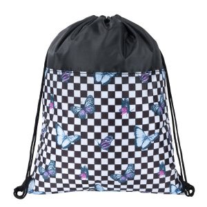 St. Right iskolatáska, hátizsák SZETT 43 cm – Chessboard Butterfly