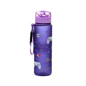 Gamer műanyag kulacs 600 ml-es – Game Over