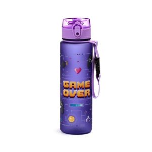 Gamer műanyag kulacs 600 ml-es – Game Over