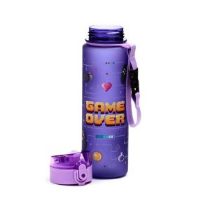 Gamer műanyag kulacs 600 ml-es – Game Over