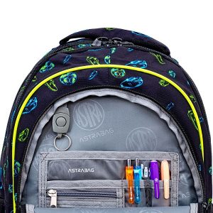 Astra focis ergonomikus iskolatáska, hátizsák 42 cm – Football Motion