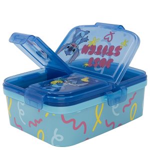 STITCH több rekeszes uzsonnás doboz – fedél tárolós – Palms