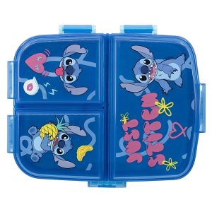 STITCH több rekeszes uzsonnás doboz – fedél tárolós – Palms