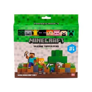 Minecraft figurák vékony hegyű toll 8 db-os szett
