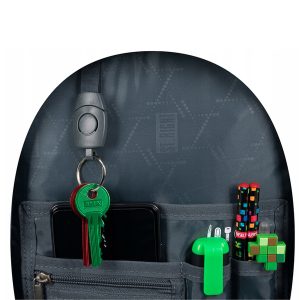 St. Right iskolatáska, hátizsák 3 rekeszes SZETT 43 cm – Green Game