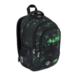 St. Right iskolatáska, hátizsák 39 cm SZETT – Green Game