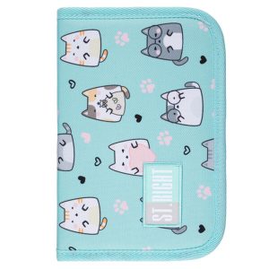 St. Right cicás iskolatáska, hátizsák 39 cm SZETT – Charming Cats
