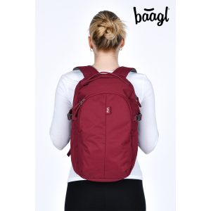 Baagl Dash iskolatáska, hátizsák – Burgundy