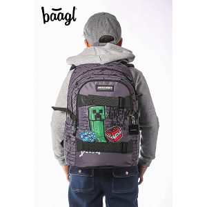 Baagl ergonomikus iskolatáska, hátizsák SZETT – Minecraft TNT