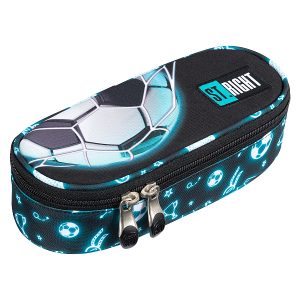 St. Right focis ovális tolltartó – Neon football